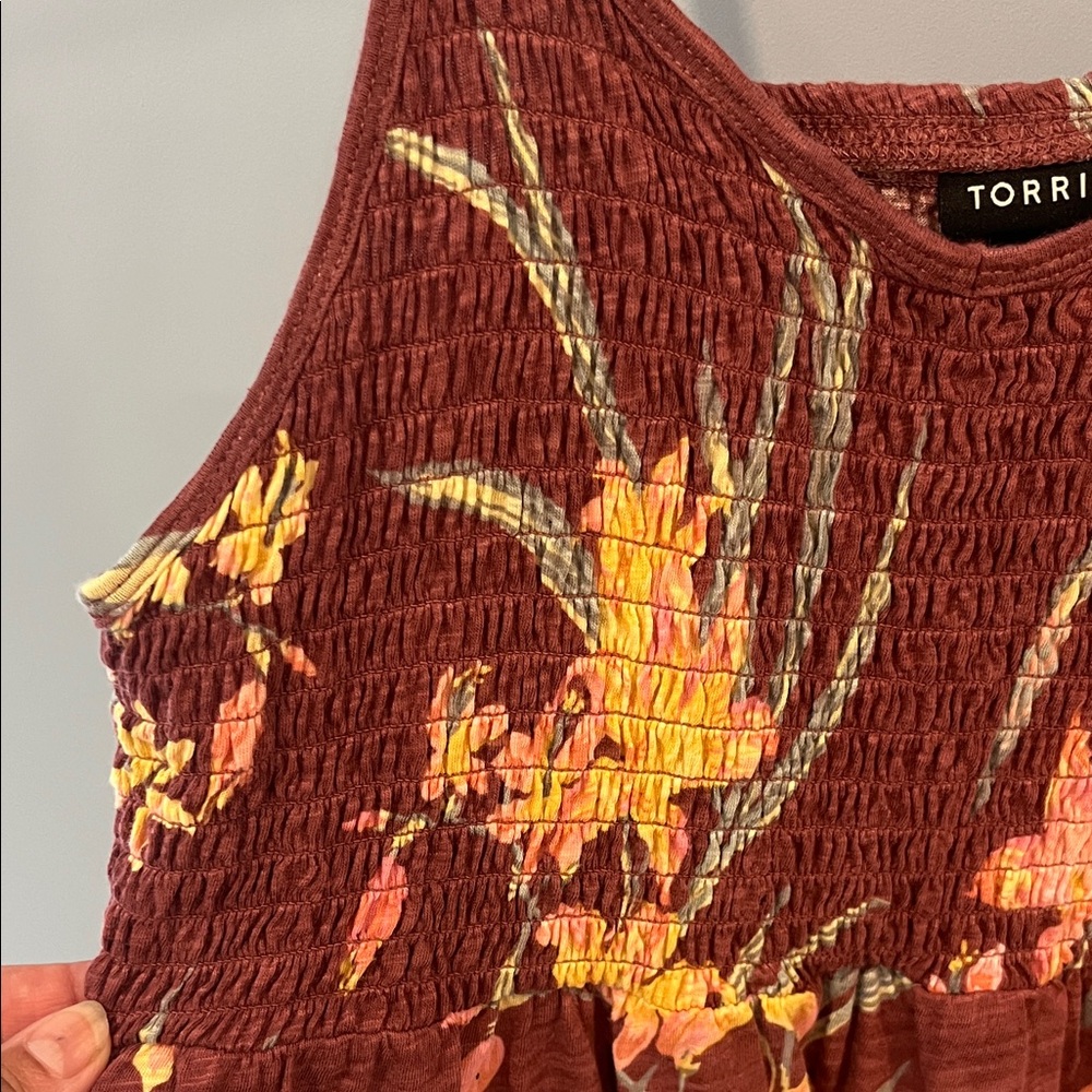 TORRID Floral Smocked Women's Top 1X - Picture 3 of 8